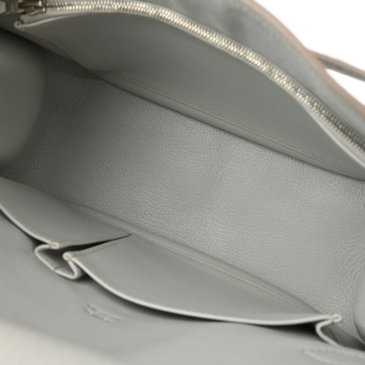 Hermes 2013 Pearl Grey Taurillon Clemence Jypsiere 28 Shoulder Bag