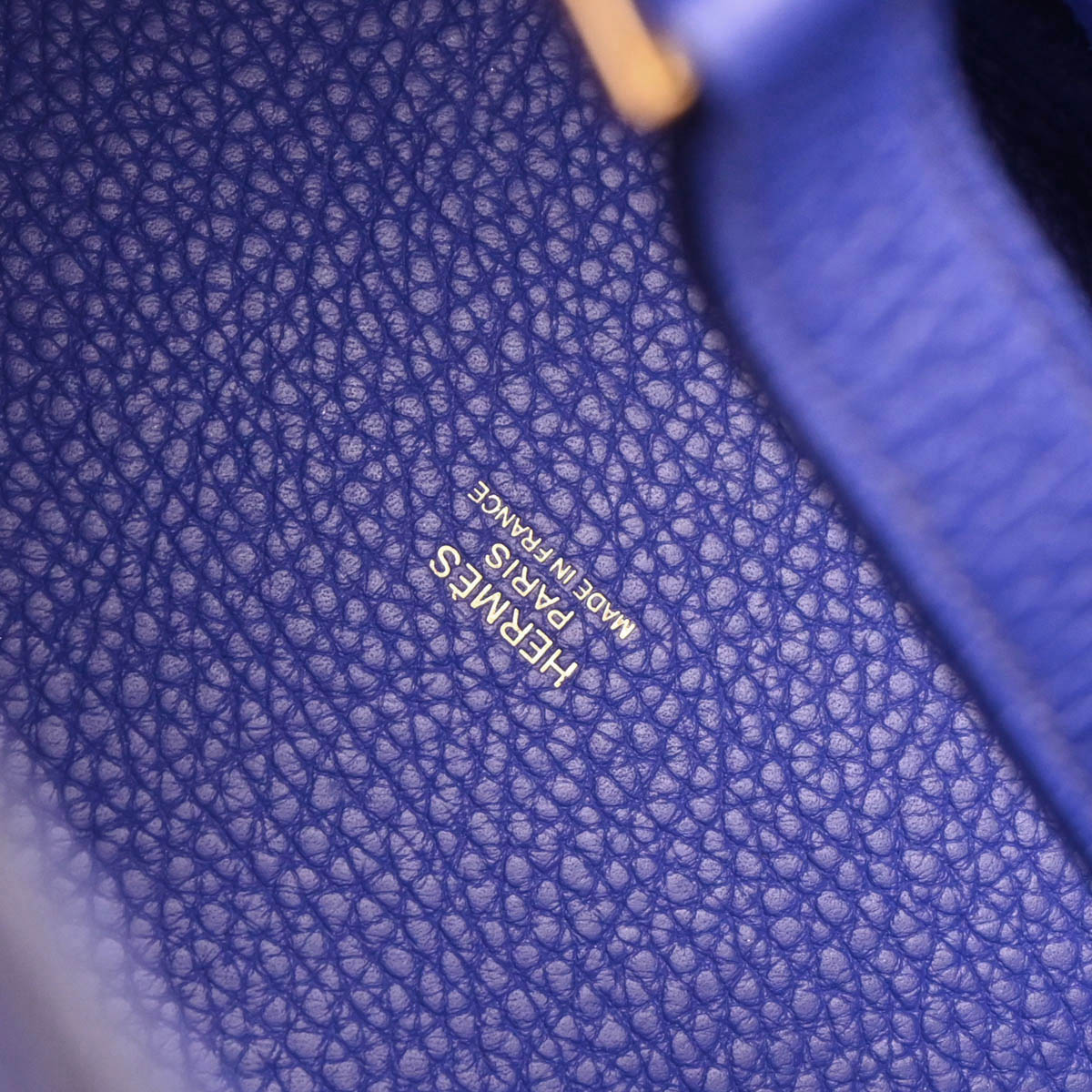 Hermes 2017 Blue Electric Taurillon Clemence Picotin Lock 18 PM Handbag