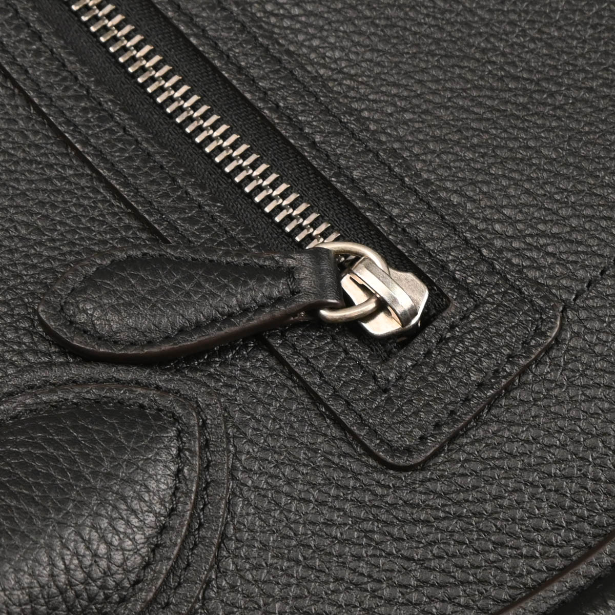 Celine Black Leather Micro Luggage Tote Bag