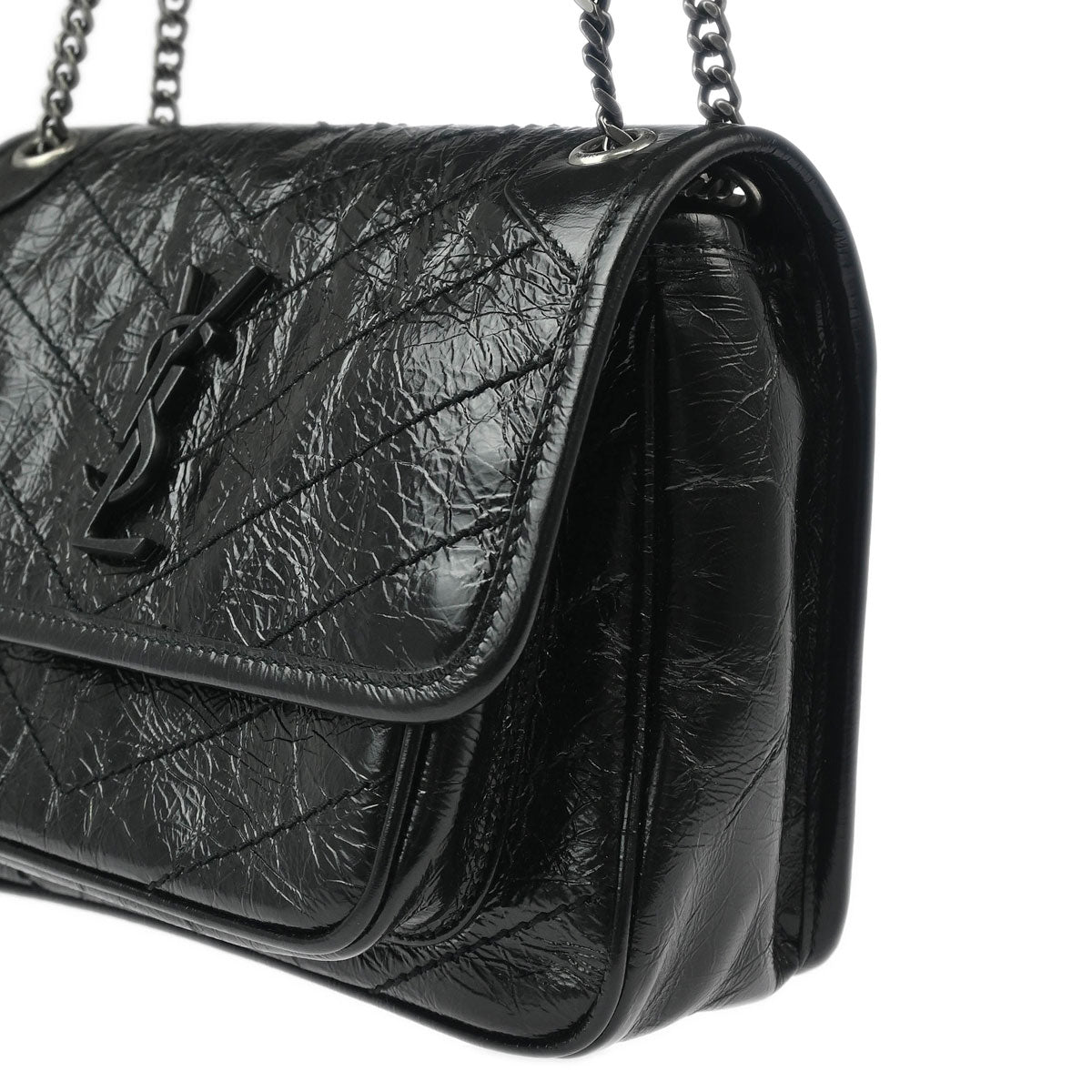 Saint Laurent Black Calfskin Niki Baby Shoulder Bag