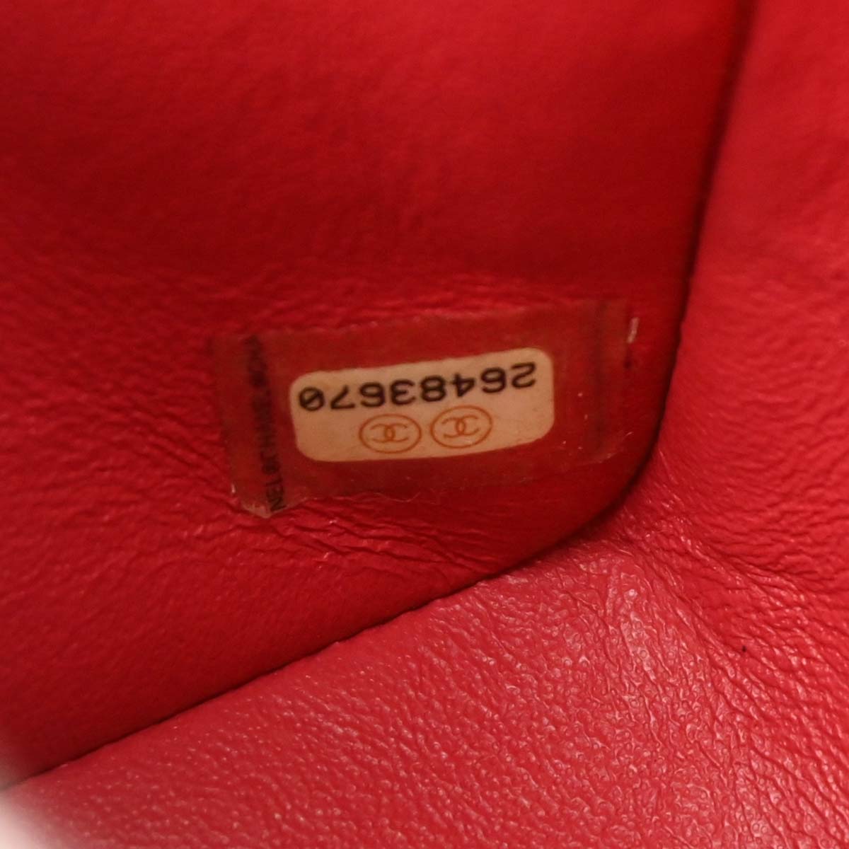 Chanel 2018-2019 Red Caviar Mini Classic Square Flap Bag