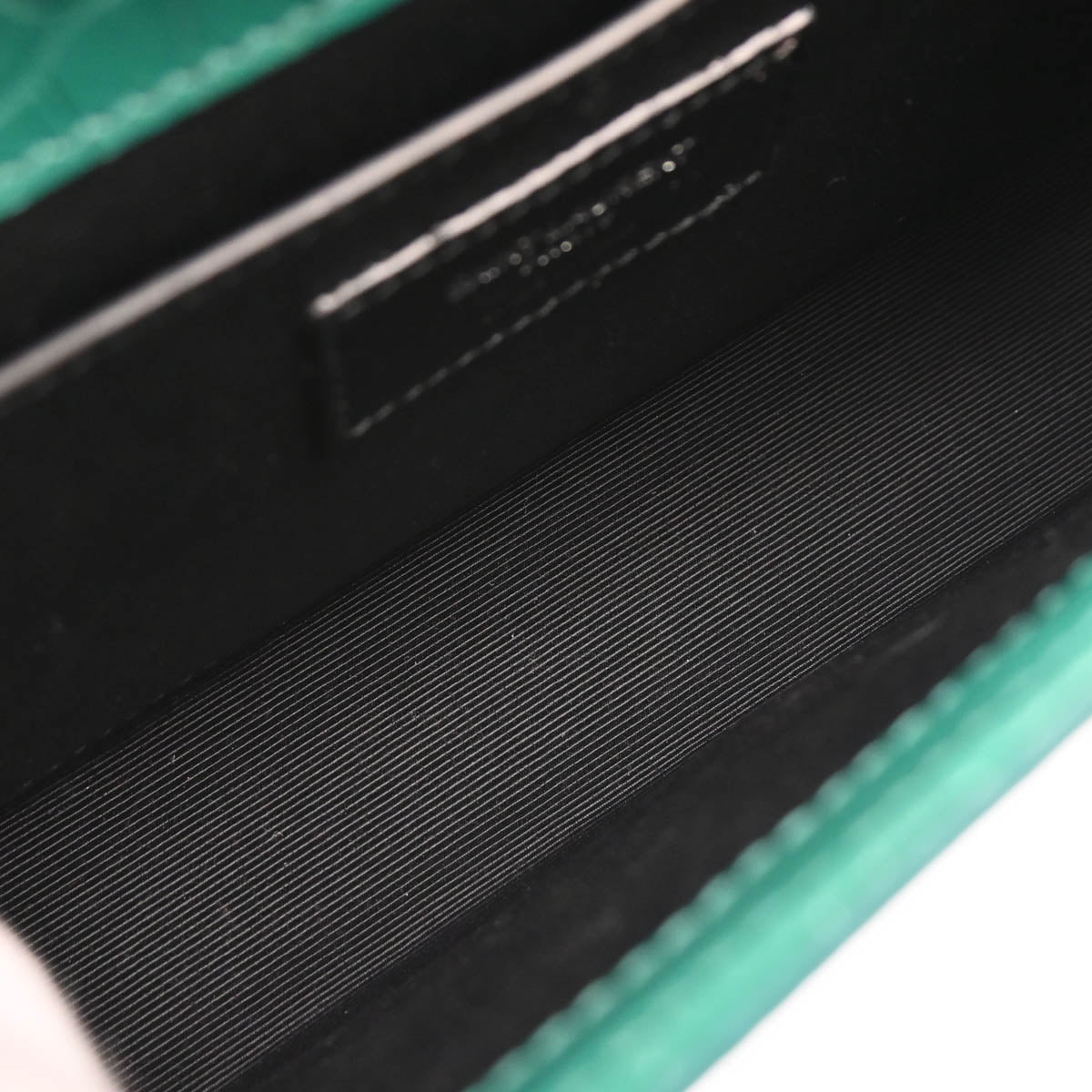Saint Laurent Green Embossed Leather Kate Shoulder Bag