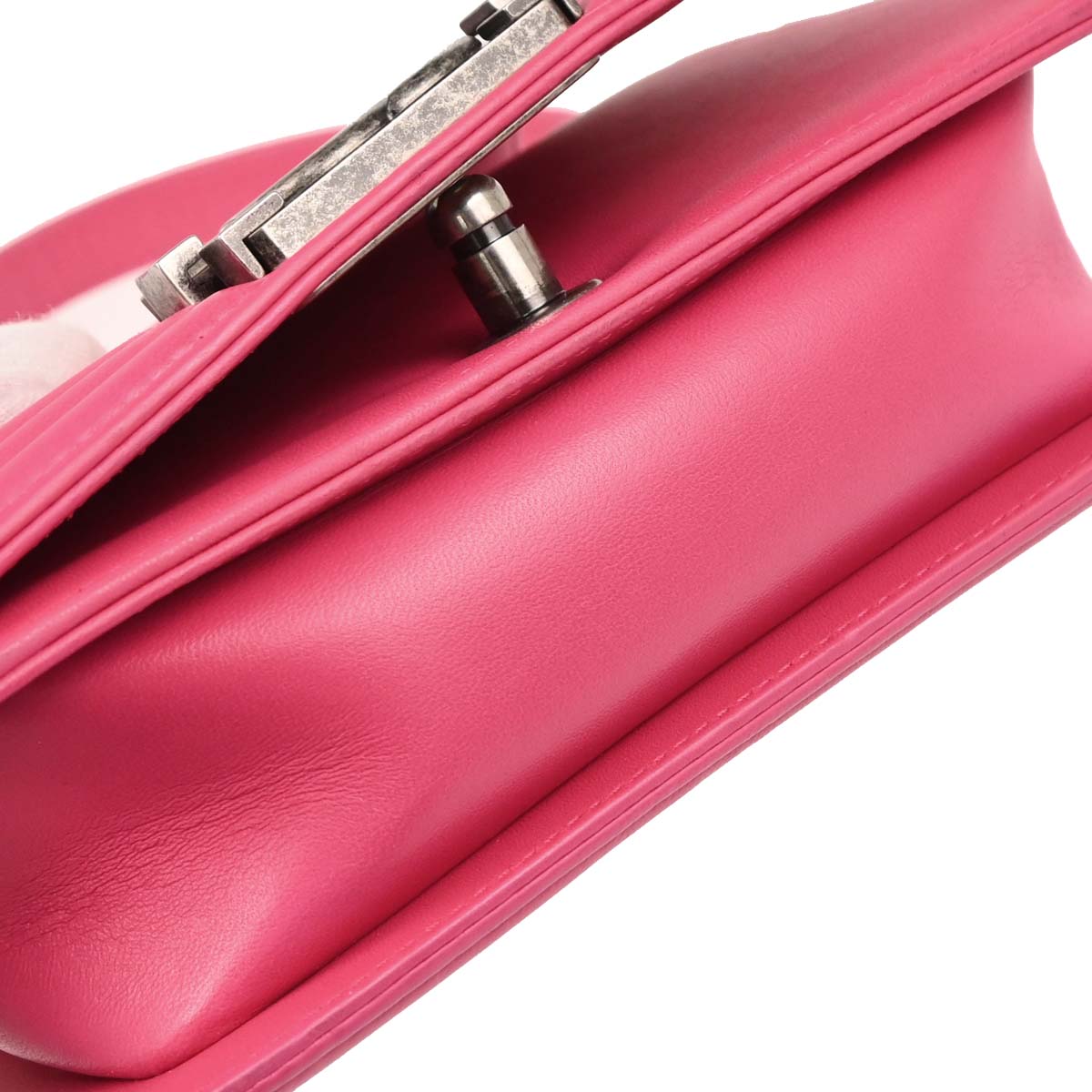 Boy Chanel 2014 Pink Lambskin Chain Shoulder Bag
