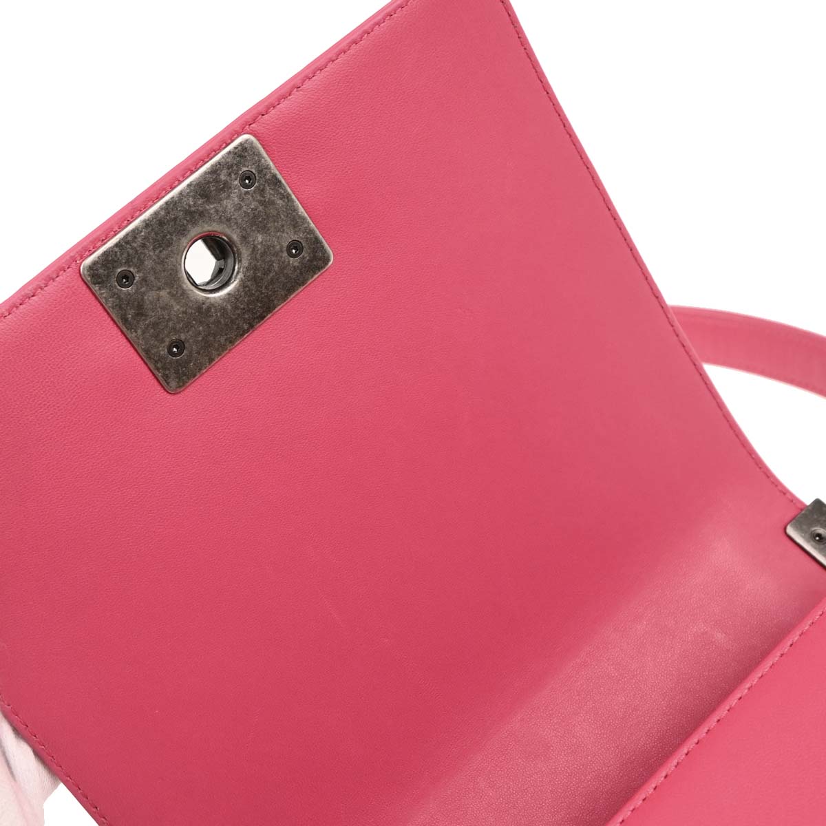 Boy Chanel 2014 Pink Lambskin Chain Shoulder Bag