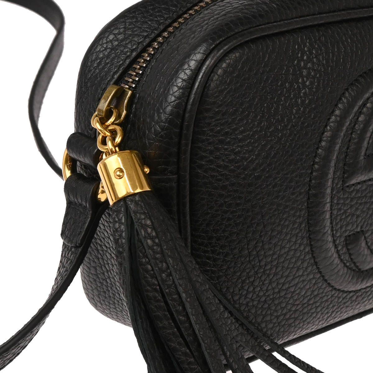 Gucci Black Leather Soho Shoulder Bag