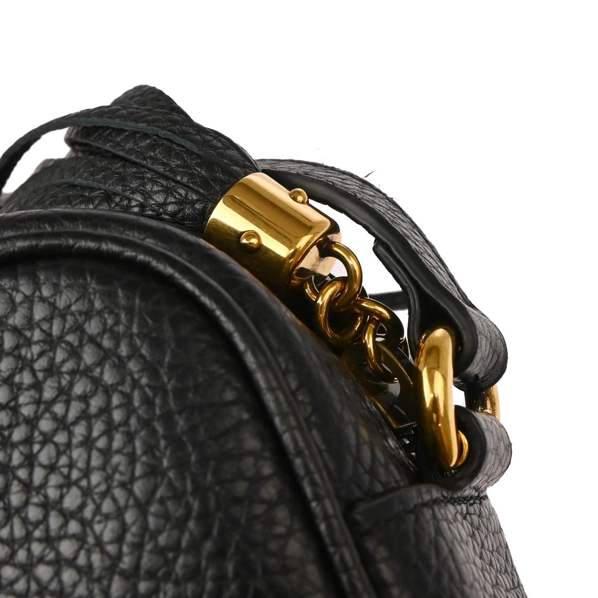 Gucci Black Leather Soho Shoulder Bag