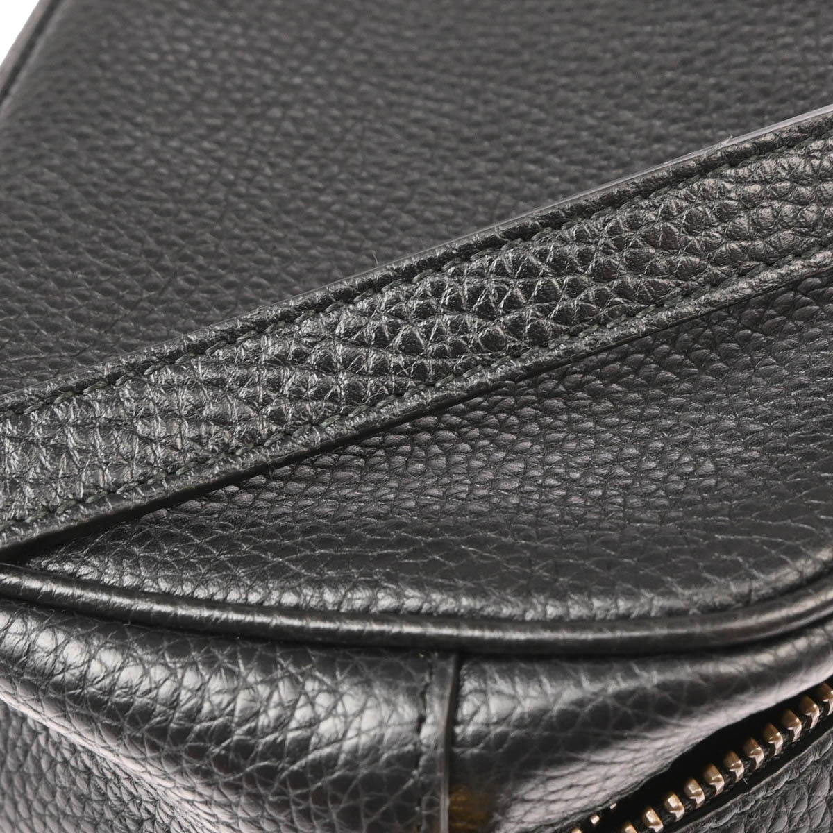 Gucci Black Leather Soho Shoulder Bag