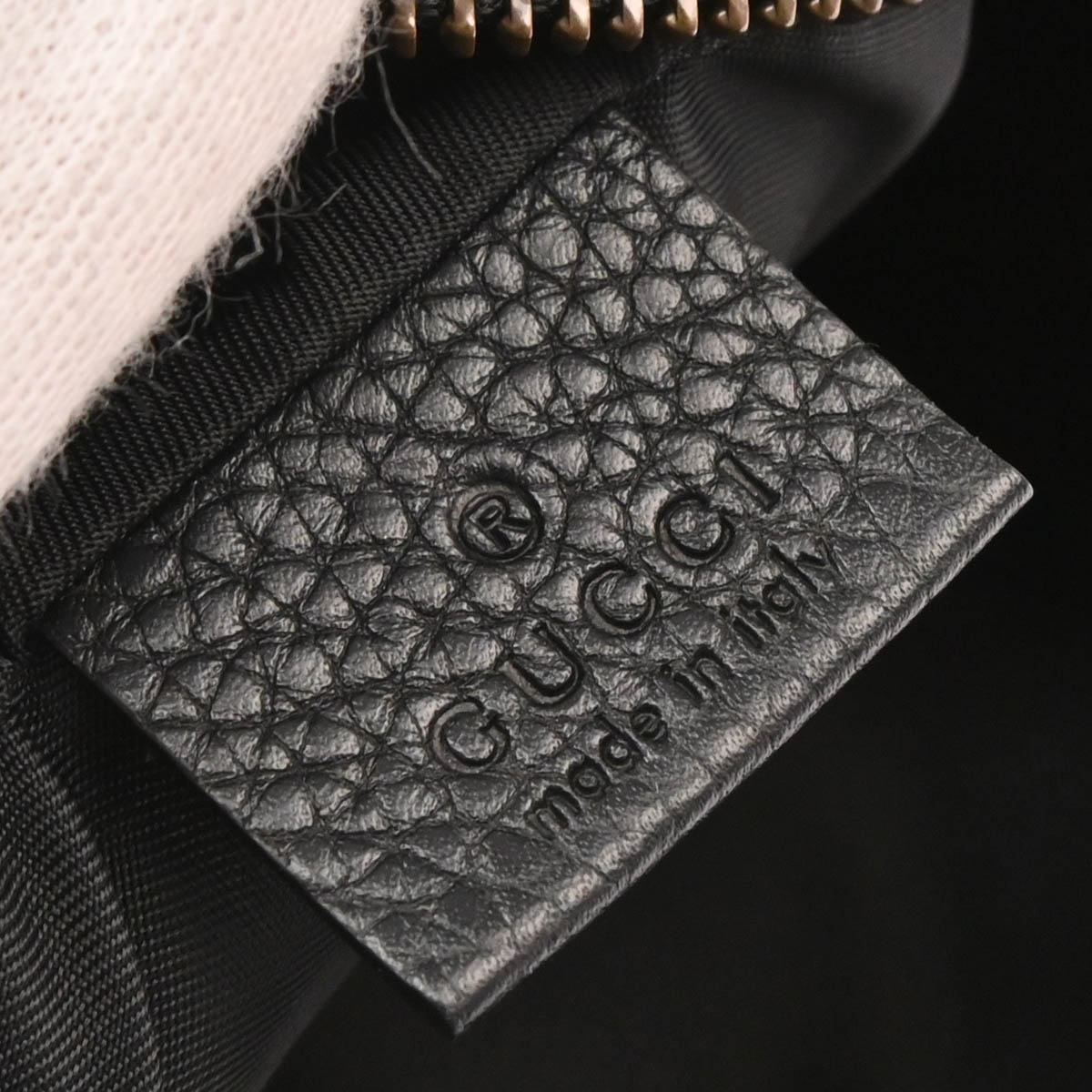 Gucci Black Leather Soho Shoulder Bag