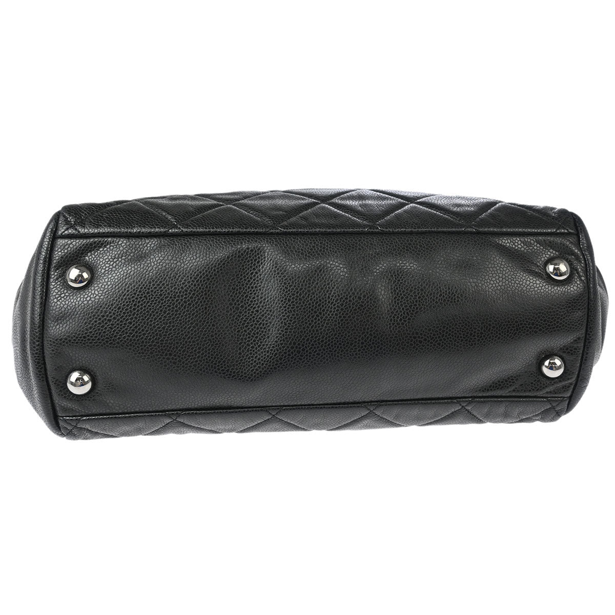 Chanel 2010-2011 Black Caviar Cells Tote Handbag
