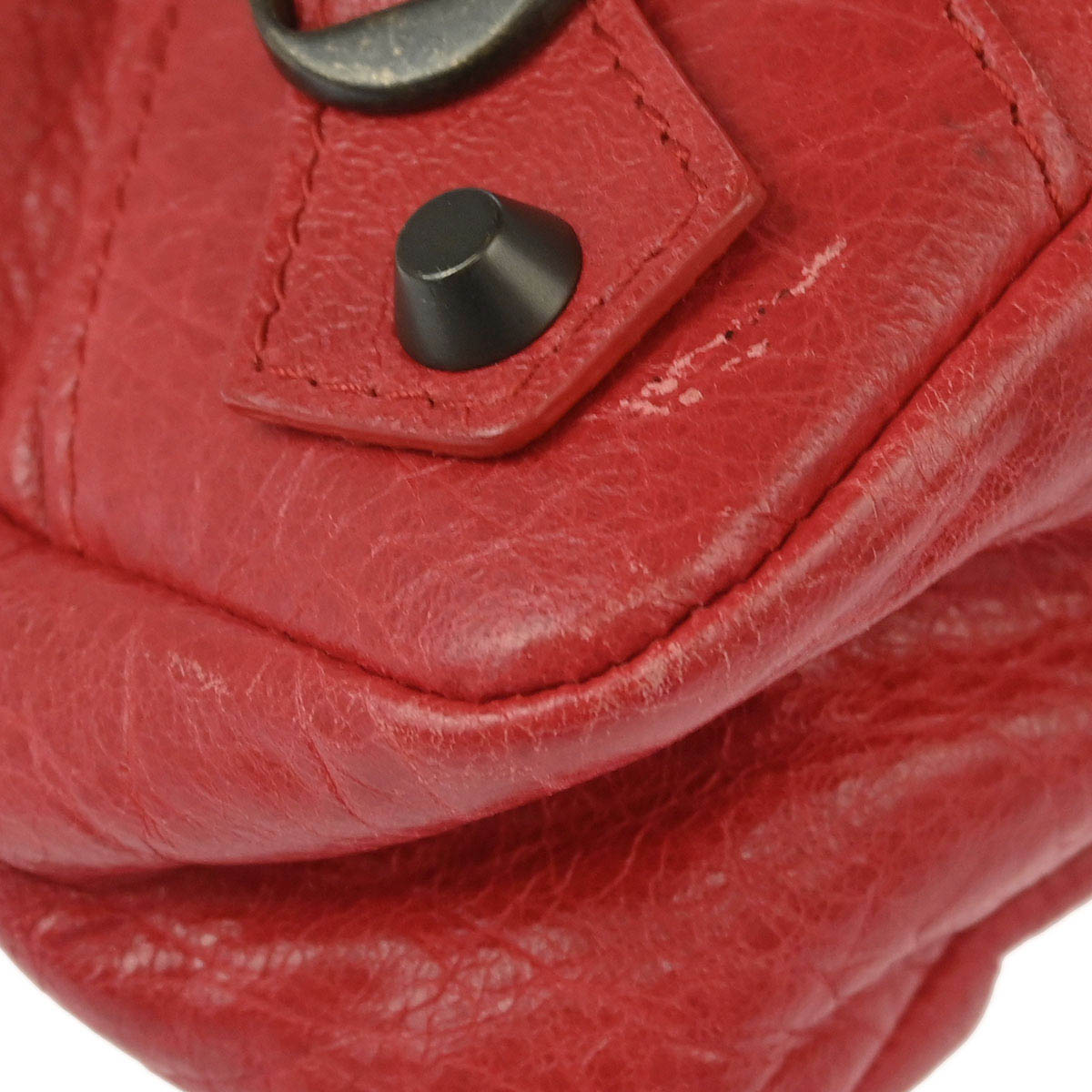 Balenciaga Red The First 2way Shoulder Handbag