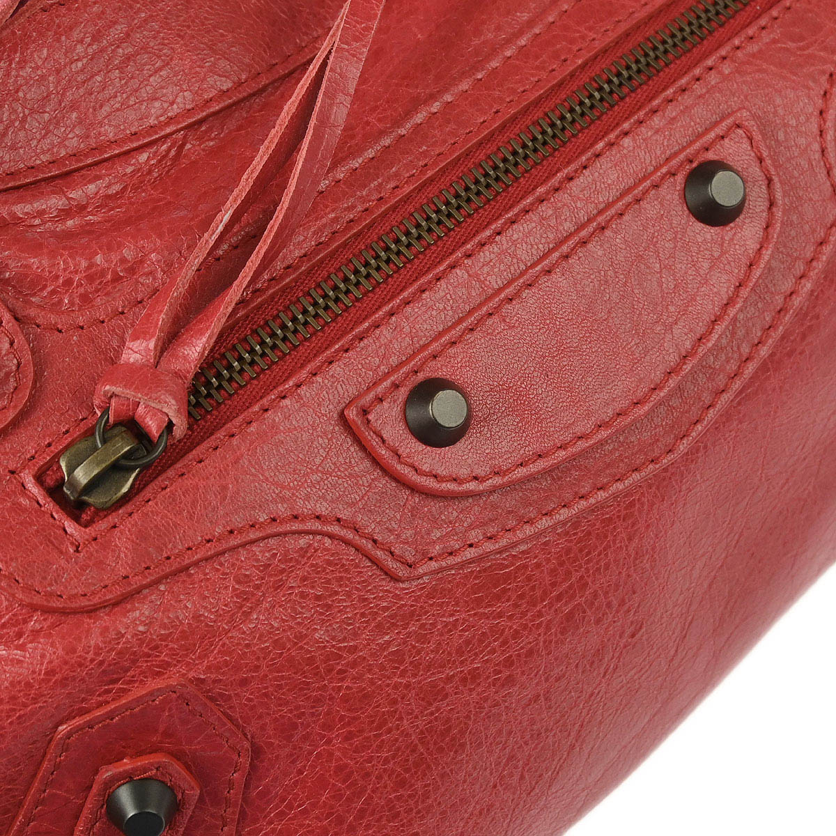 Balenciaga Red The First 2way Shoulder Handbag