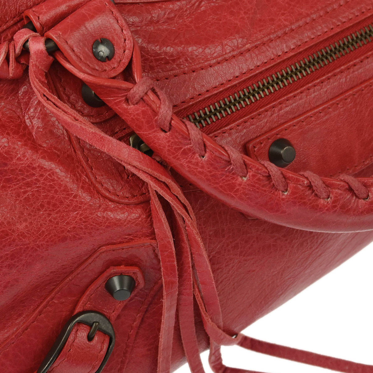 Balenciaga Red The First 2way Shoulder Handbag