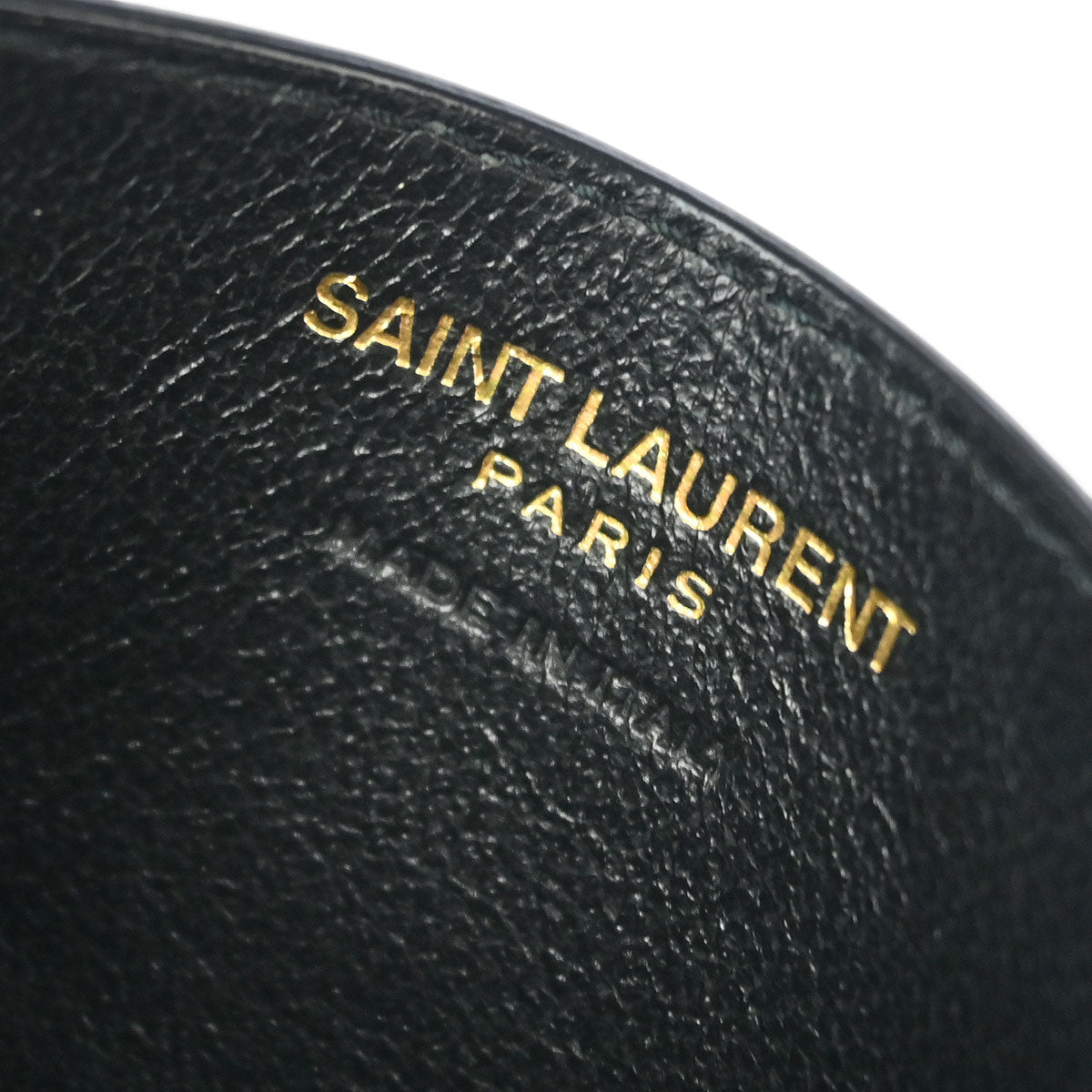 Saint Laurent Black Leather Cardholder Small Good