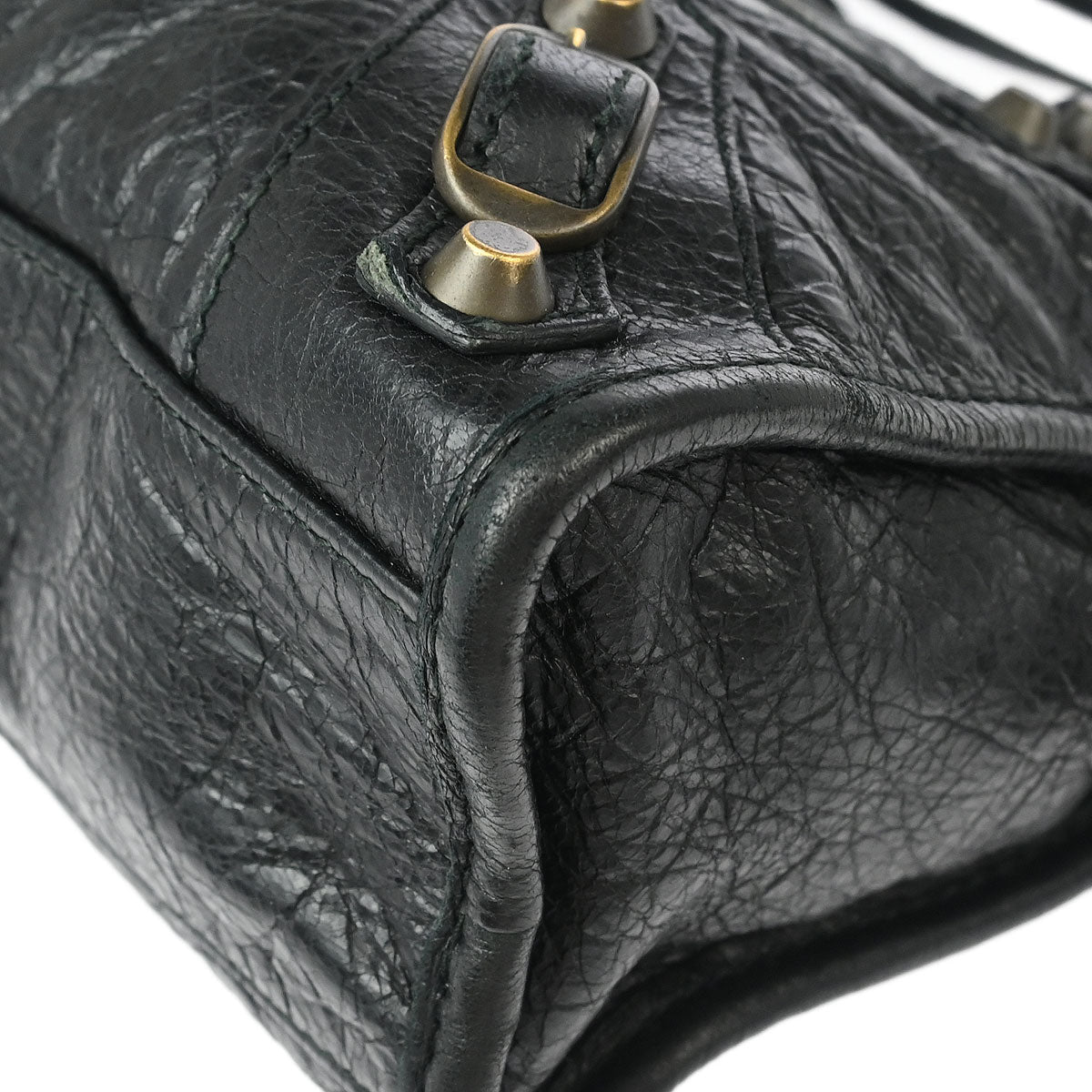 Balenciaga Black Classic Mini City 2way Shoulder Handbag