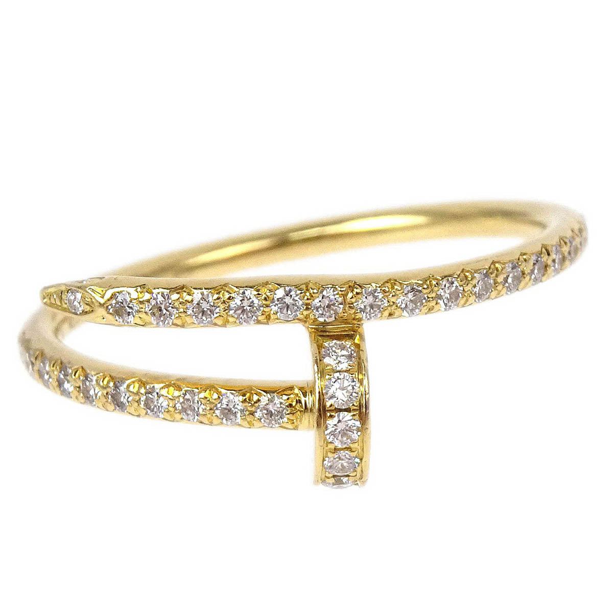 Cartier Juste Un Clou Ring KLL856 Au750 Diamond Gold #56 #54