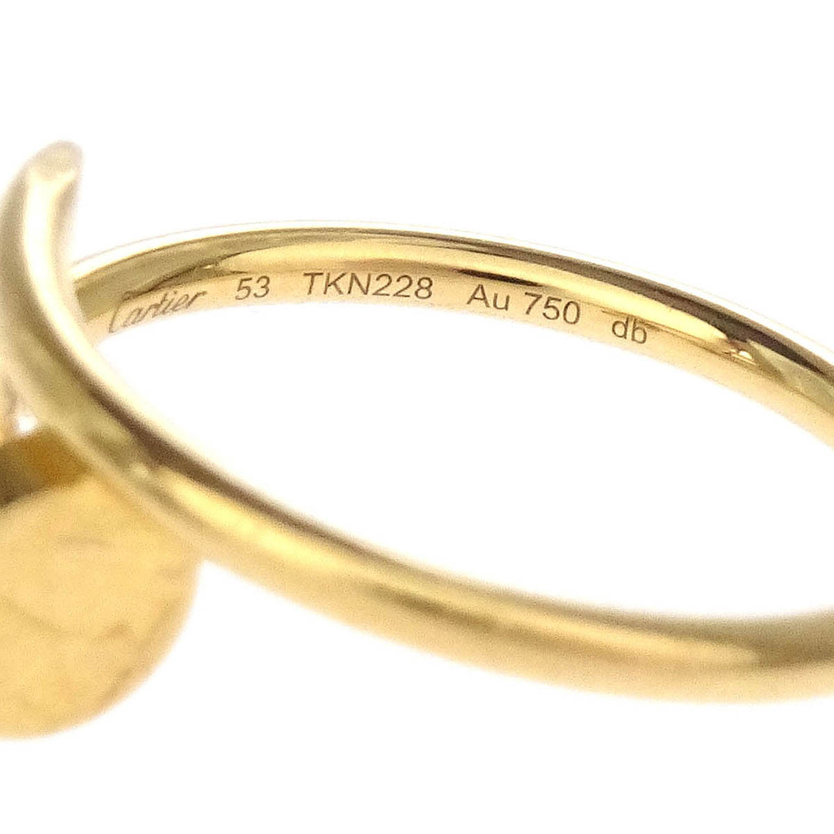 Cartier Juste Un Clou Ring TKN228 Au750 Gold #53
