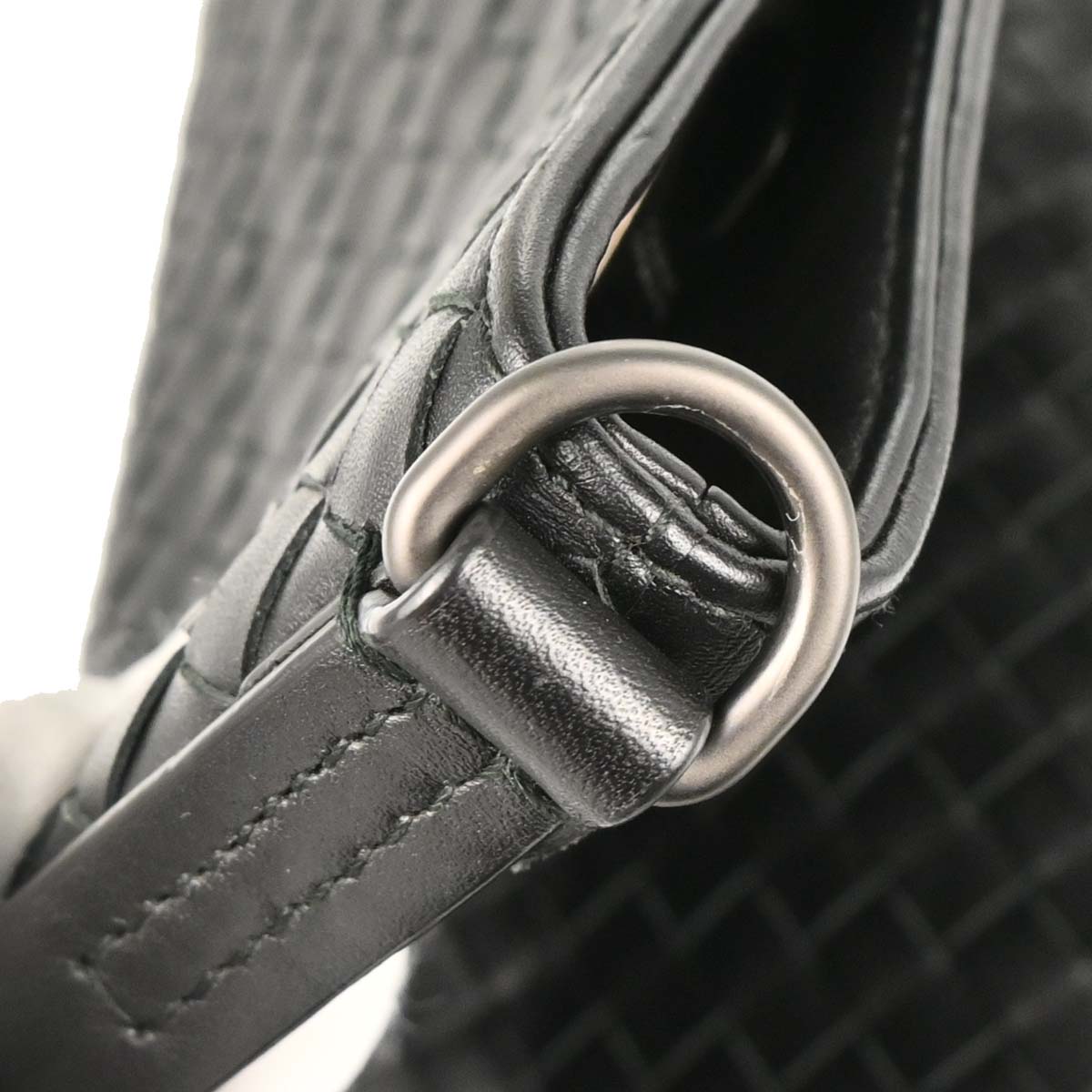 Bottega Veneta Black Intrecciato Crossbody Shoulder Bag