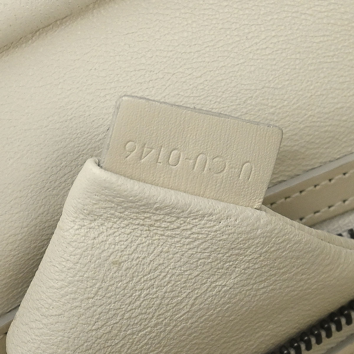 Celine White Leather Micro Luggage Tote Bag