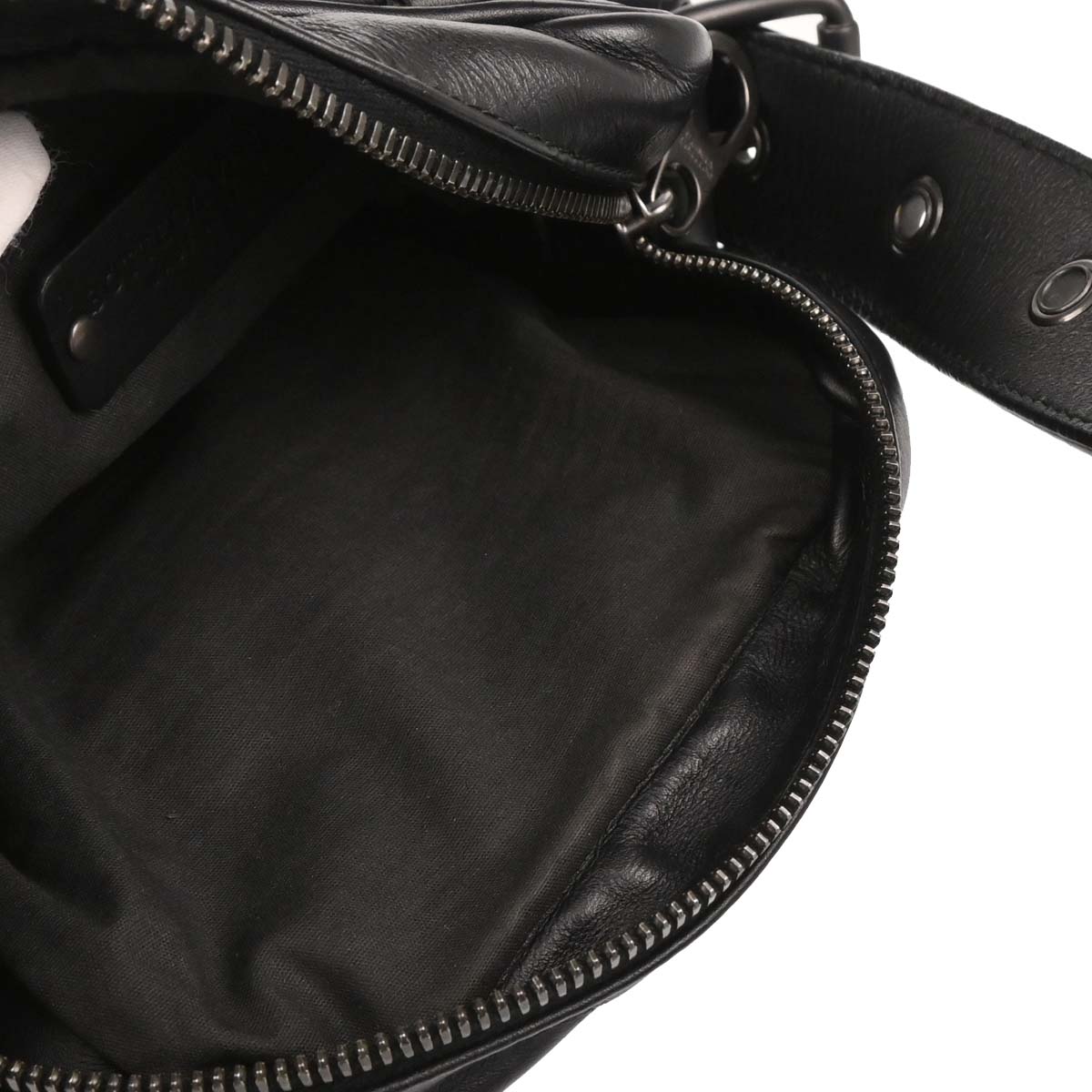 Bottega Veneta Black intrecciato Shoulder Bag