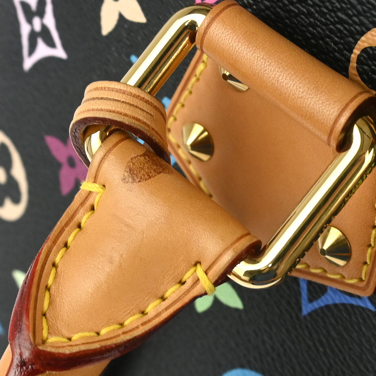 Louis Vuitton 2014 Black Monogram Multicolor Alma PM Handbag M40444