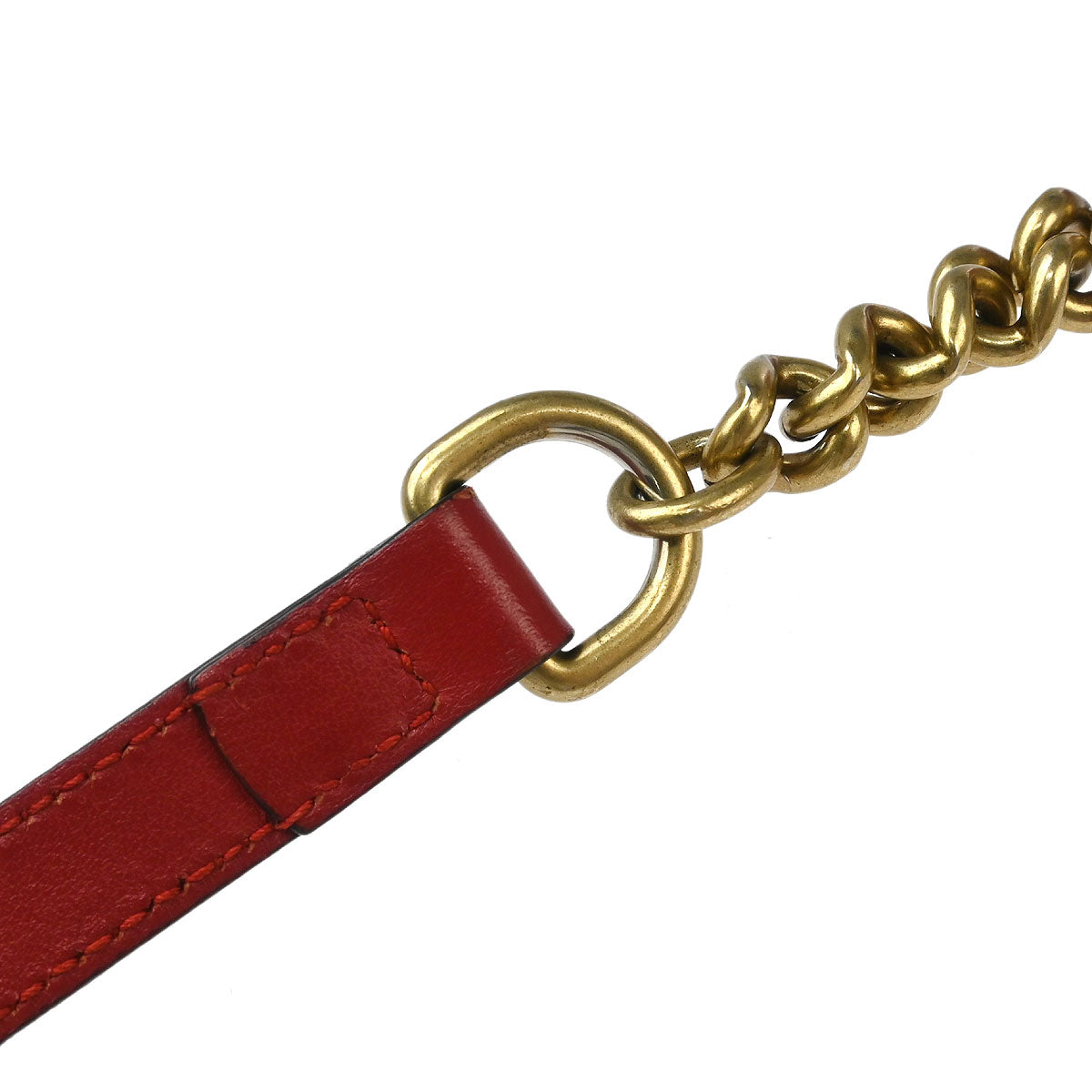 Gucci Red GG Marmont Shoulder Bag