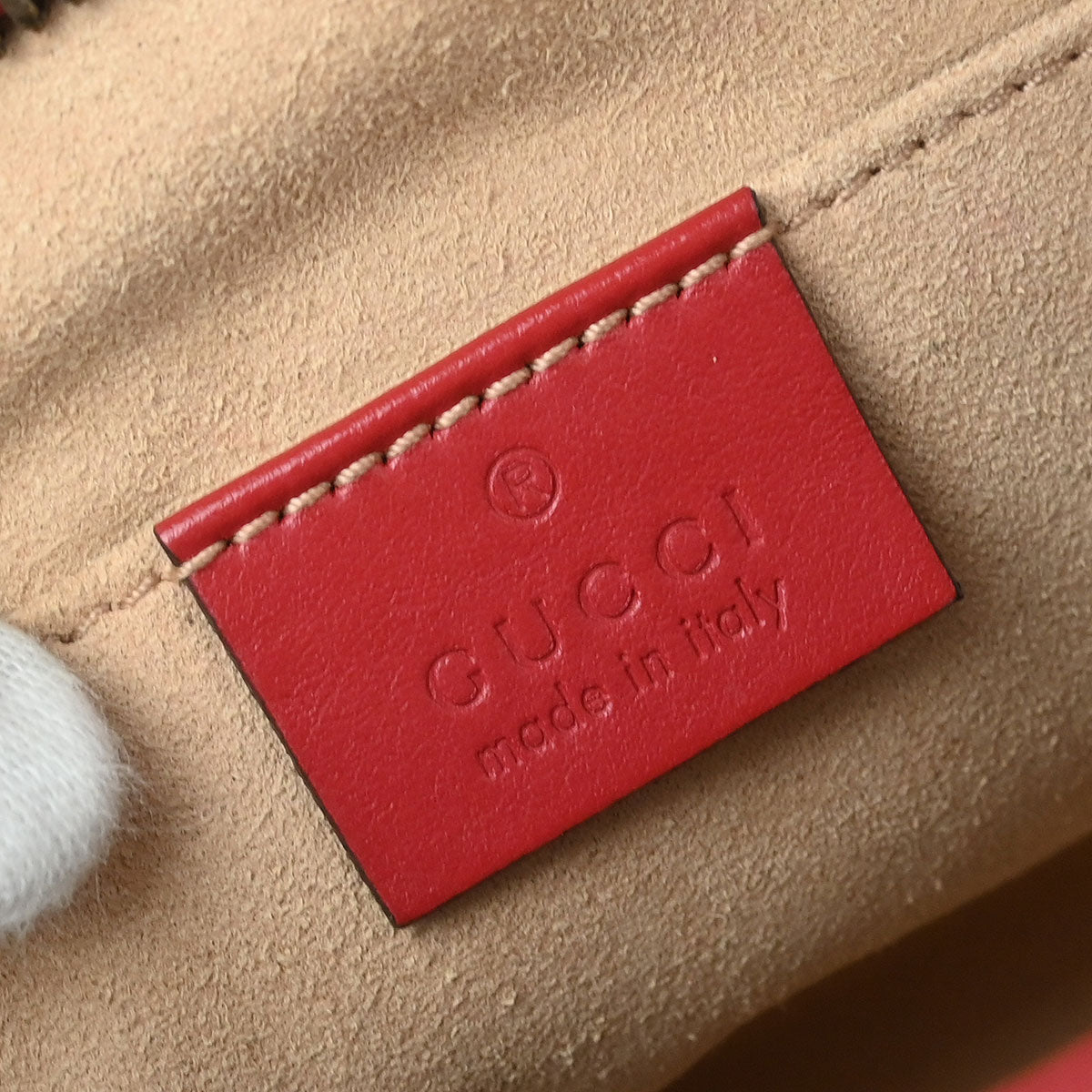 Gucci Red GG Marmont Shoulder Bag