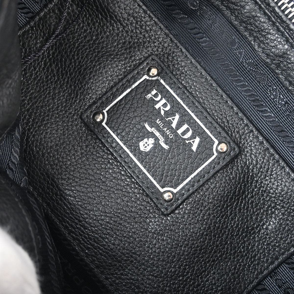 Prada Black Calfskin Shoulder Bag