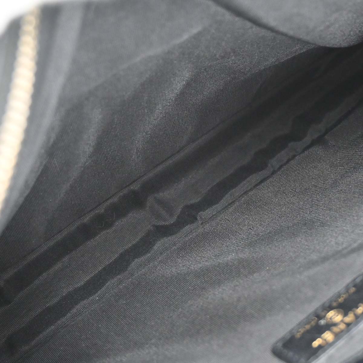 Chanel 2019 Black Lambskin PVC Clutch Bag