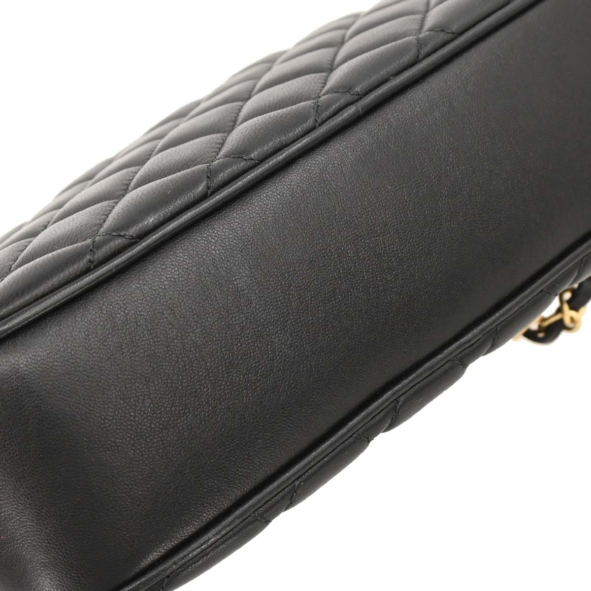 Chanel Black Lambskin Camera Bag Small