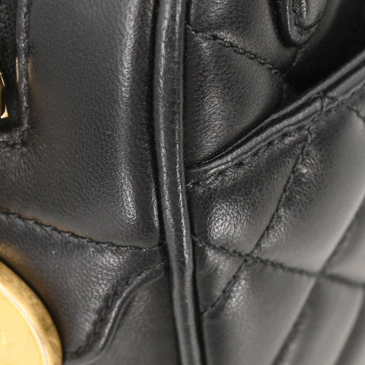 Chanel Black Lambskin Camera Bag Small