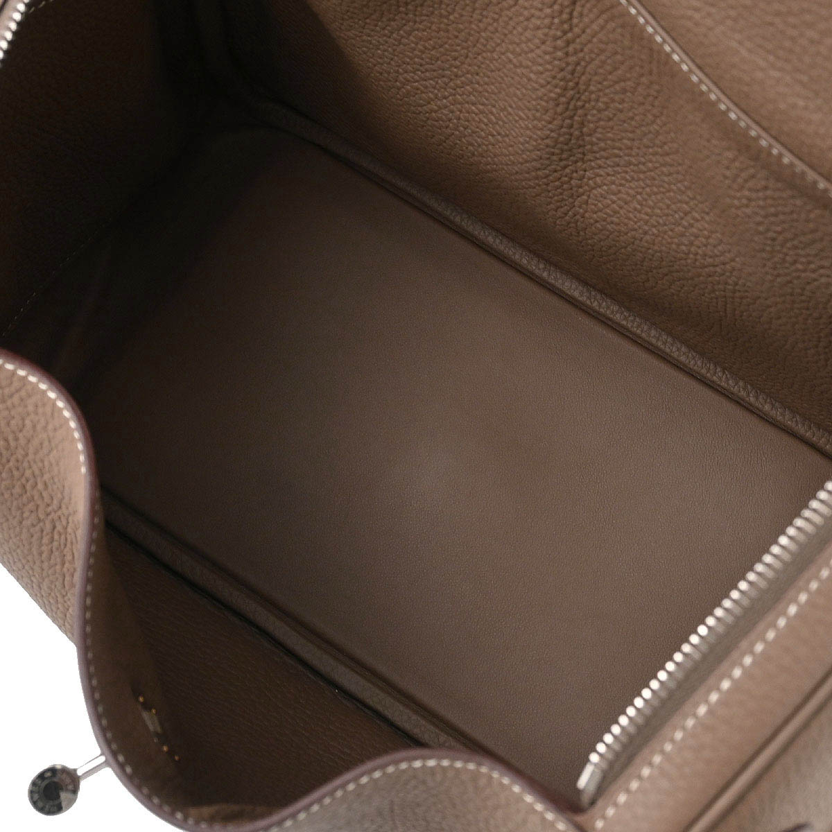 Hermes 2019 Etoupe Taurillon Clemence Lindy 30 Shoulder Bag