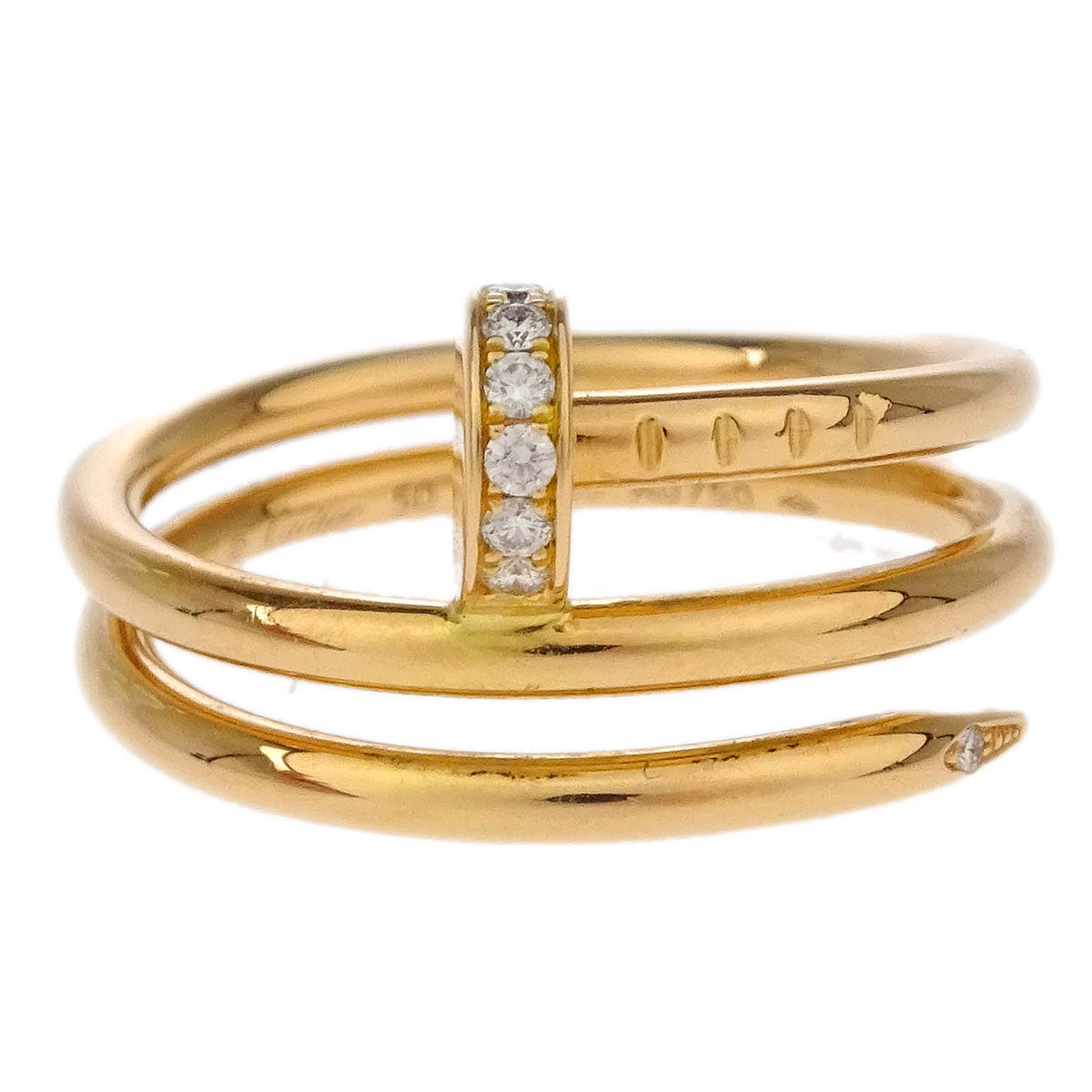 Cartier Juste Un Clou Ring BLG035 Au750 Diamond Gold #50 #49