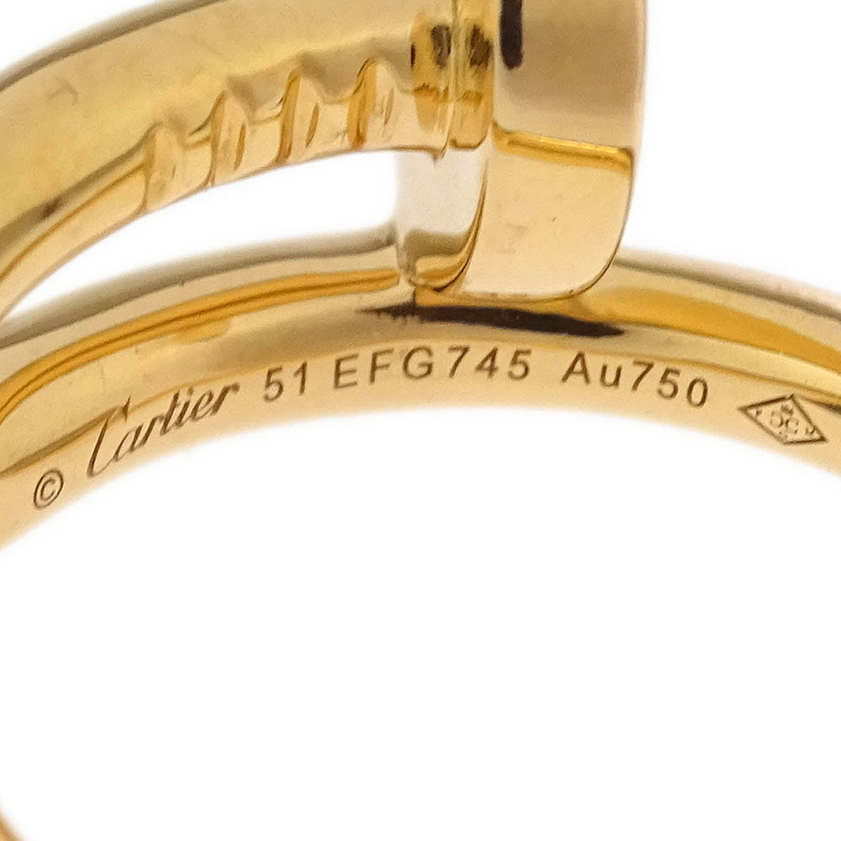 Cartier Juste Un Clou Ring EFG745 Au750 Gold #51 #46