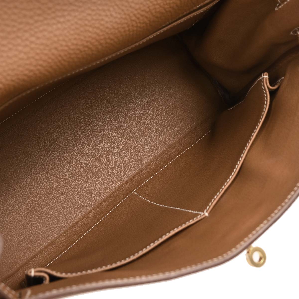 Hermes 2013 Gold Taurillon Clemence Kelly 32 Retourne 2way Shoulder Handbag
