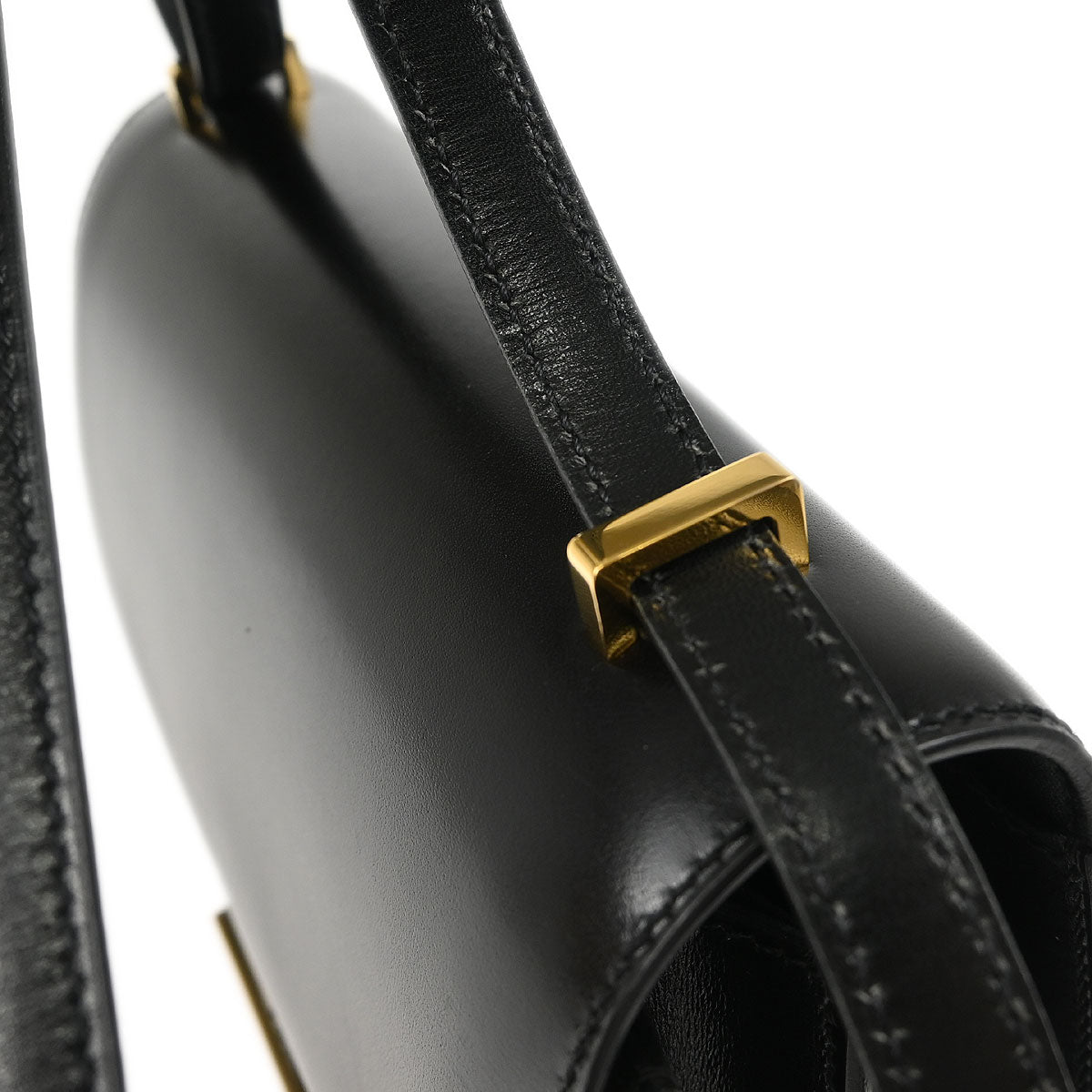 Hermes 2018 Black Box Calf Mini Constance 18 Shoulder Bag