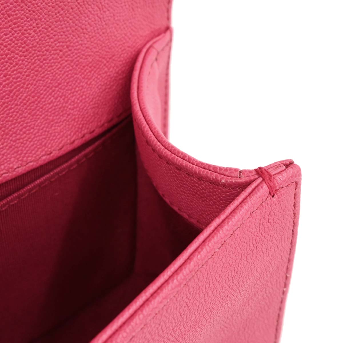 Boy Chanel 2020-2021 Pink Caviar Small Chain Shoulder Bag
