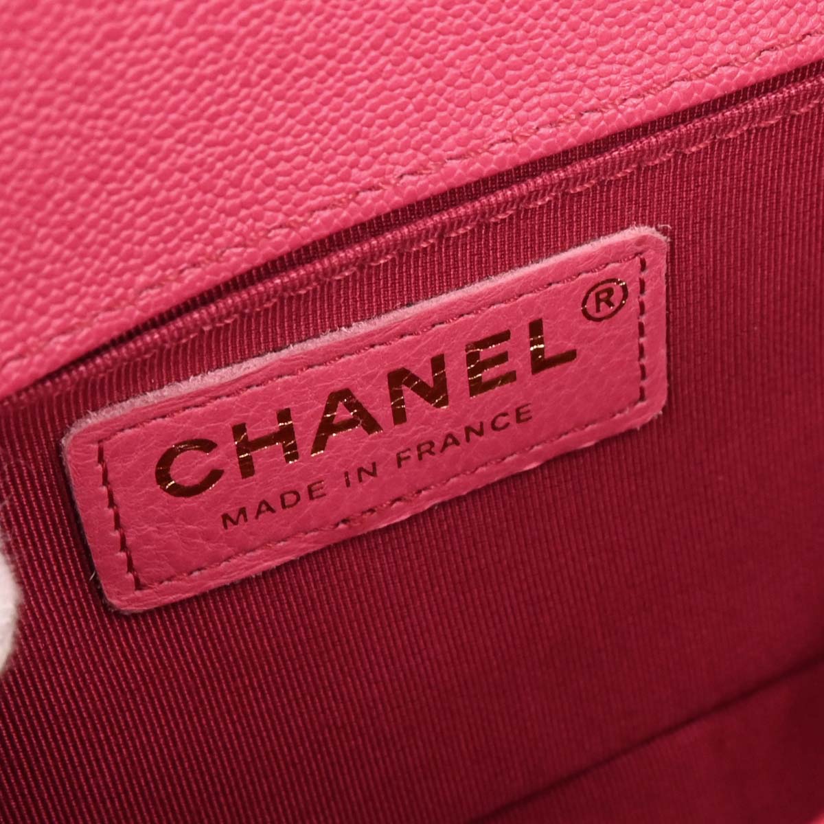 Boy Chanel 2020-2021 Pink Caviar Small Chain Shoulder Bag