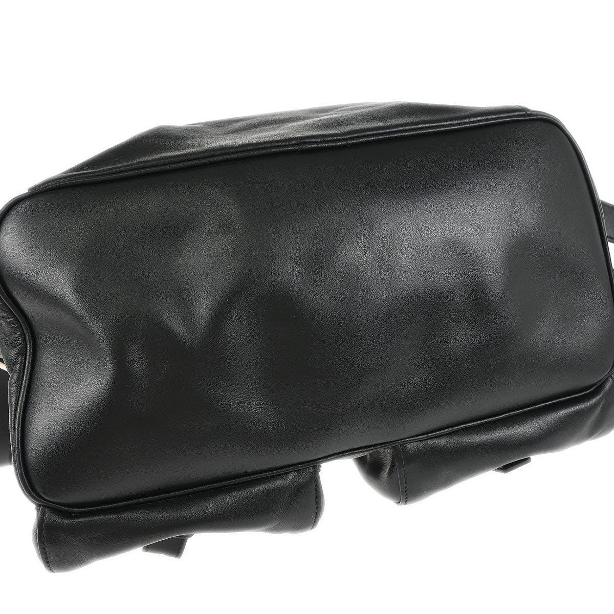 Prada Black Leather Backpack