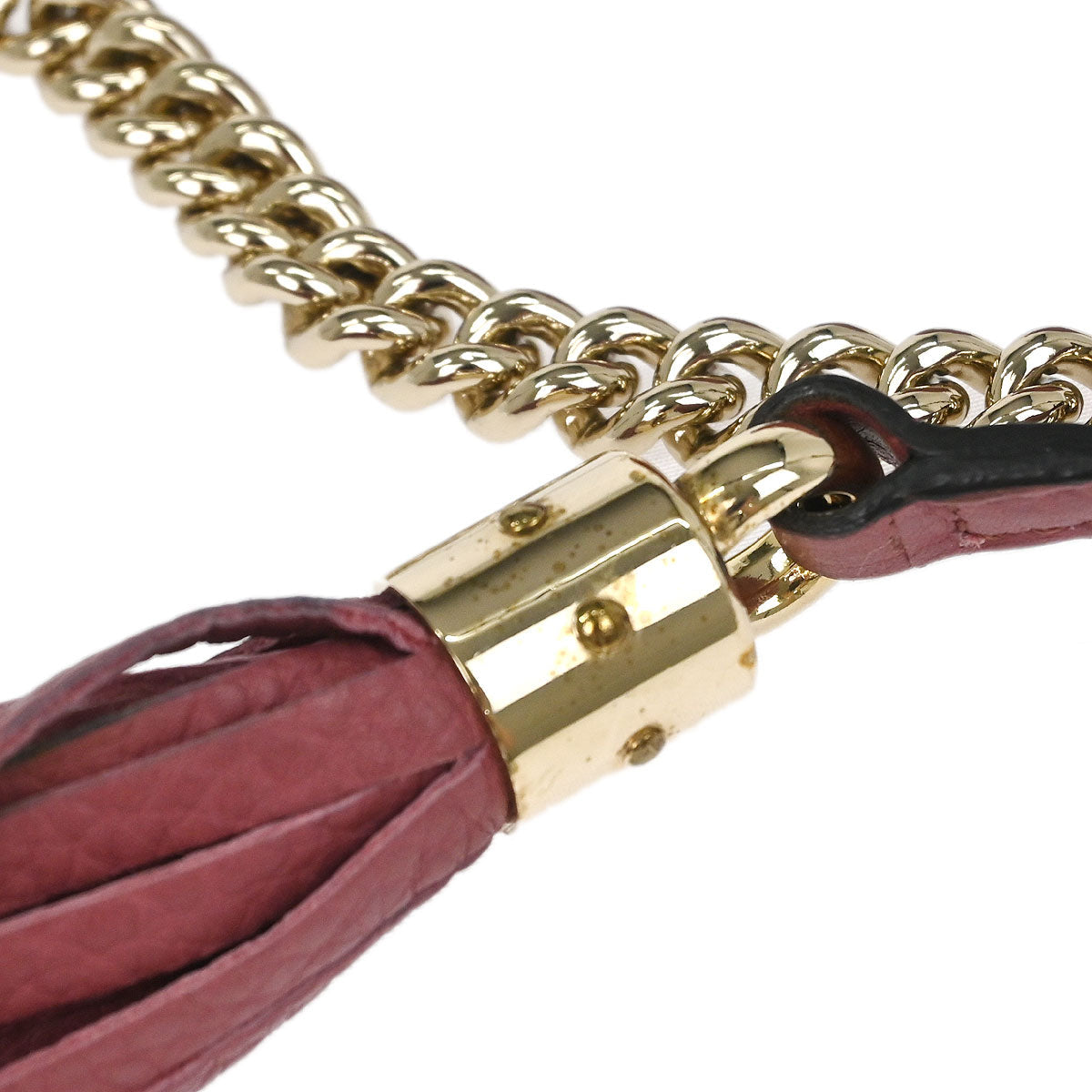 Gucci Pink Leather Soho Chain Shoulder Bag