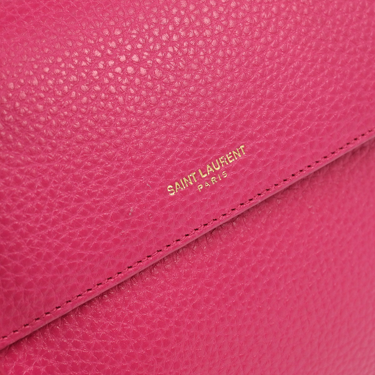 Saint Laurent Pink Leather Moujik 2way Shoulder Handbag