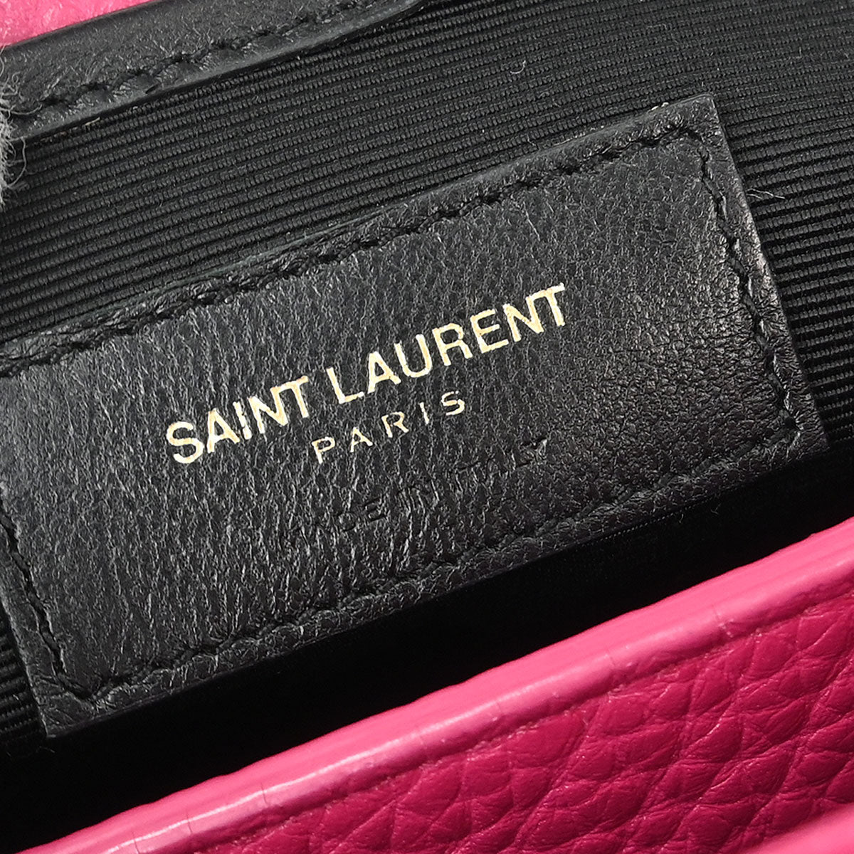 Saint Laurent Pink Leather Moujik 2way Shoulder Handbag