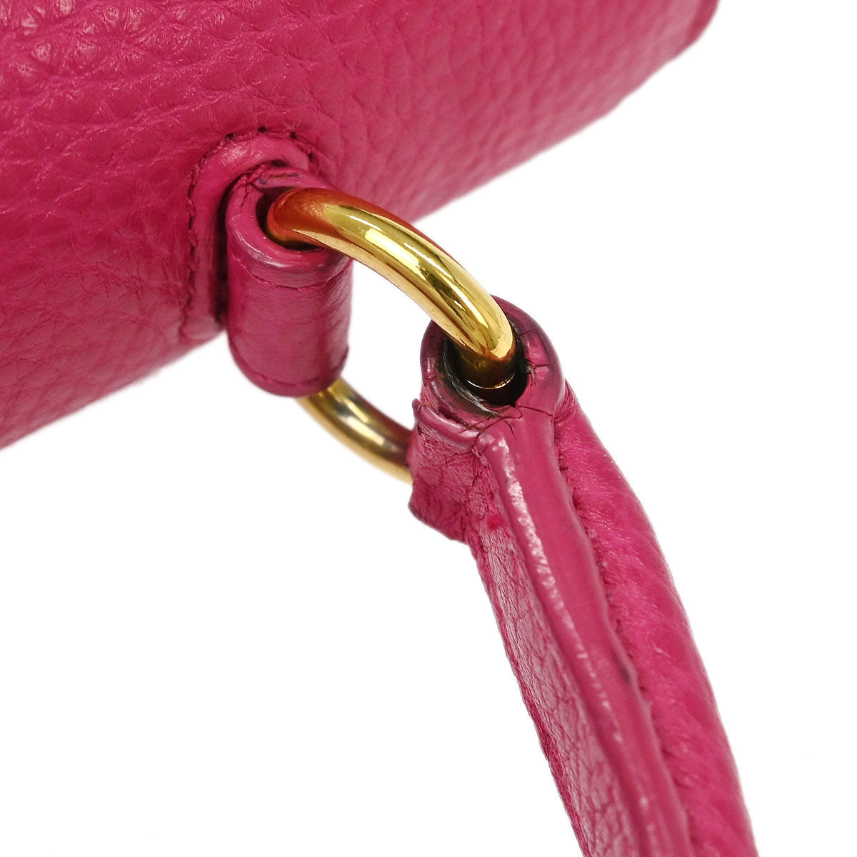 Saint Laurent Pink Leather Moujik 2way Shoulder Handbag