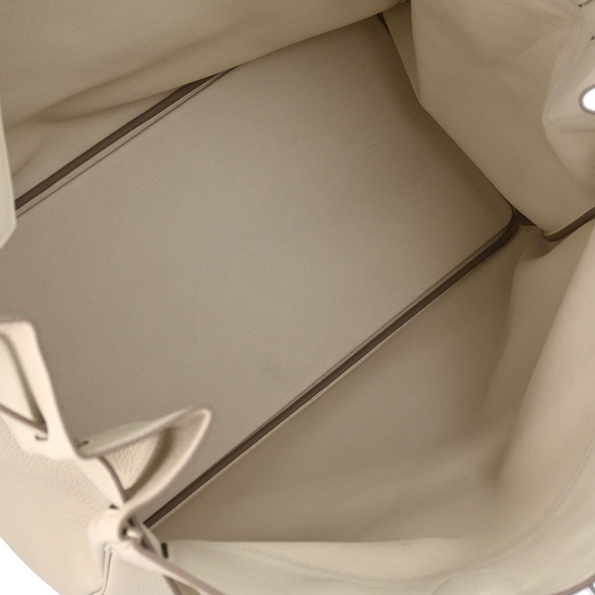 Hermes 2016 Craie Togo Haut a Courroies 50 Handbag