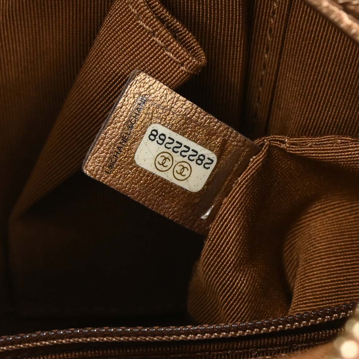 Chanel 2019 Bronze Sequins Calfskin Small Gabrielle Shoulder Bag