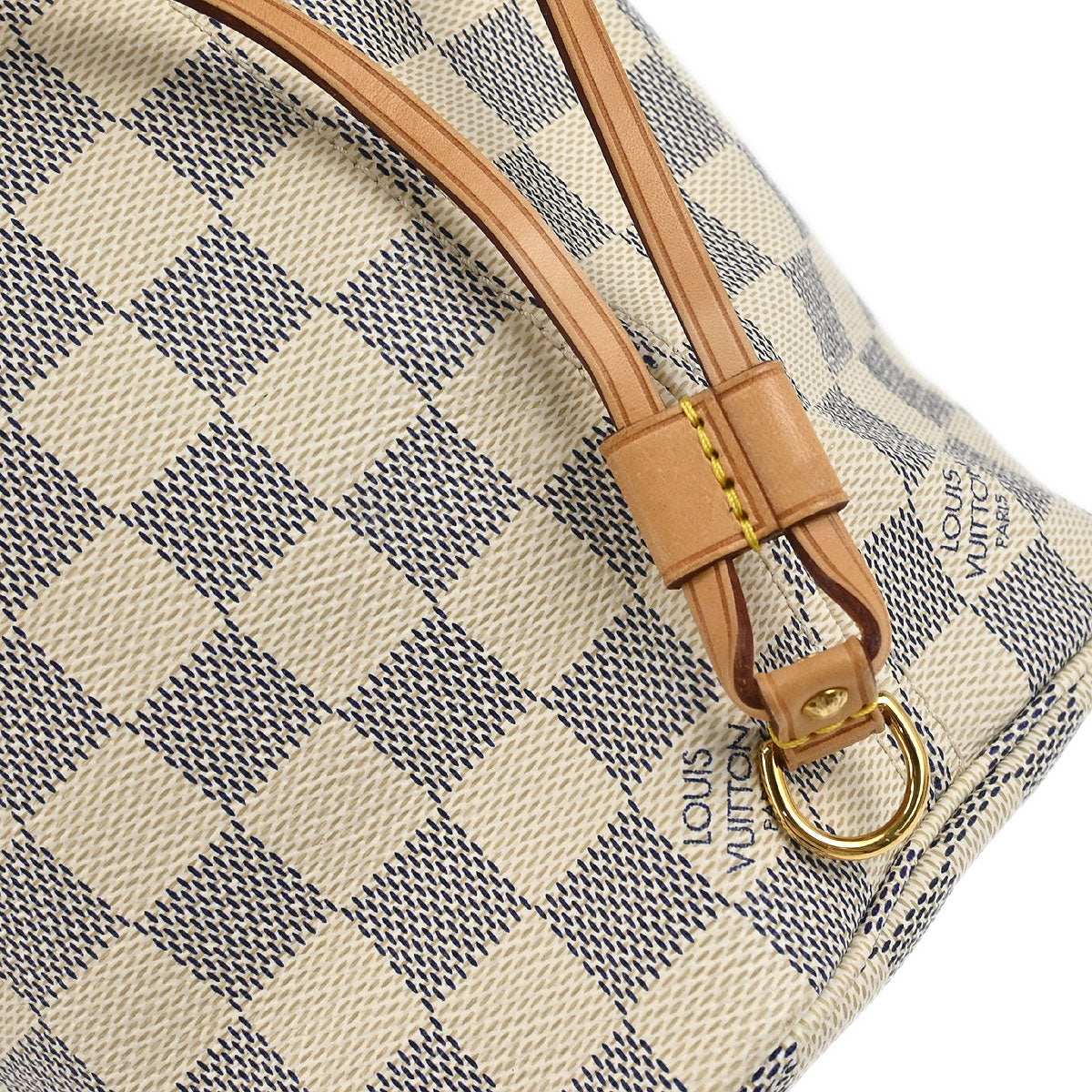 Louis Vuitton 2010 Damier Azur Neverfull PM Tote Handbag N51110