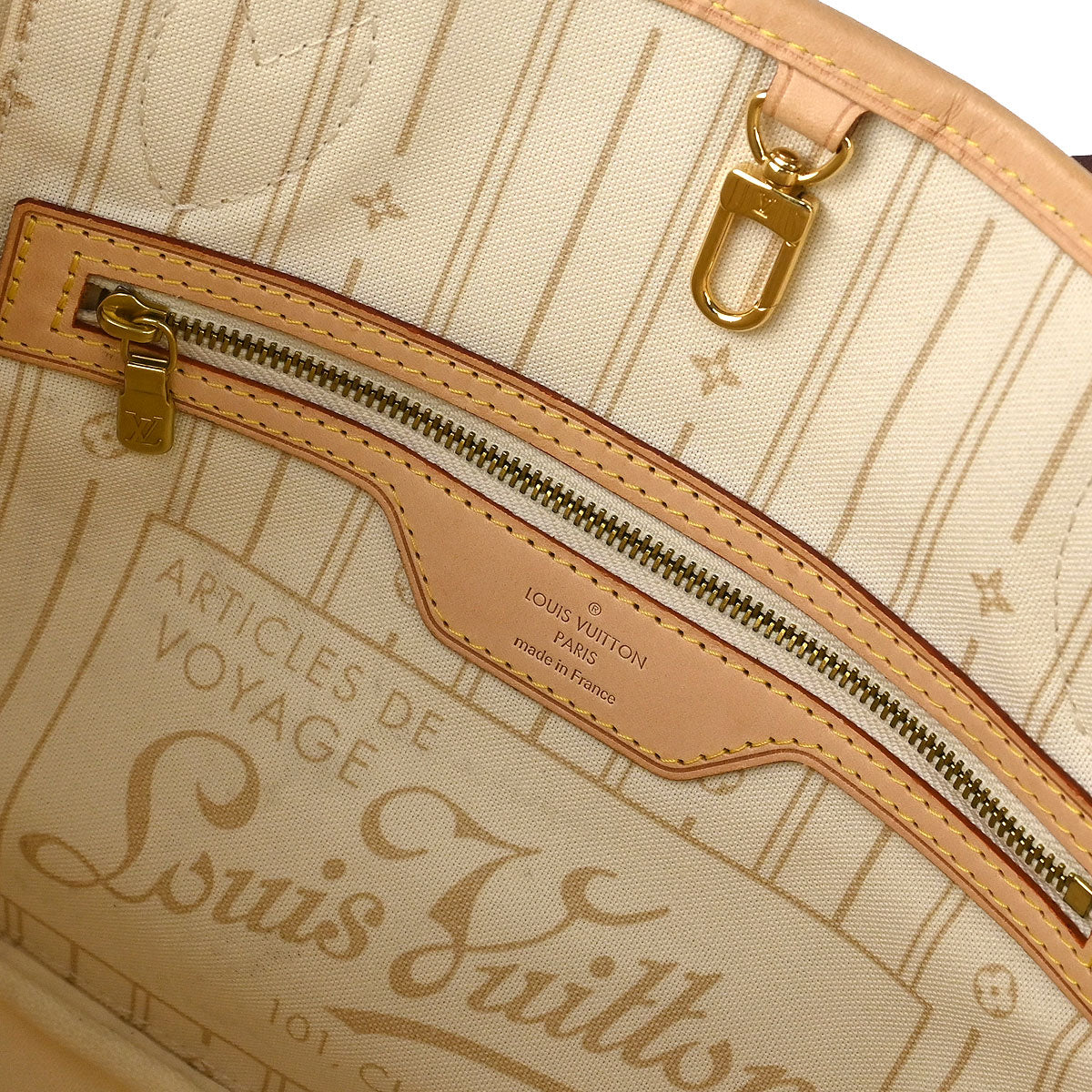 Louis Vuitton 2010 Damier Azur Neverfull PM Tote Handbag N51110