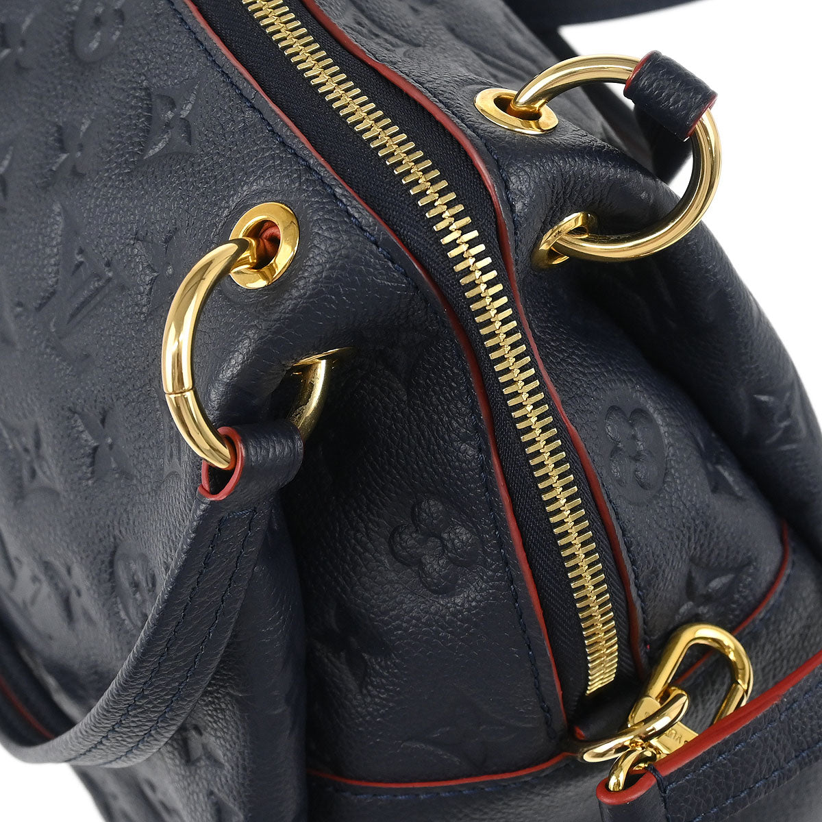 Louis Vuitton 2017 Navy Empreinte Ponthieu PM 2way Shoulder Handbag M43721