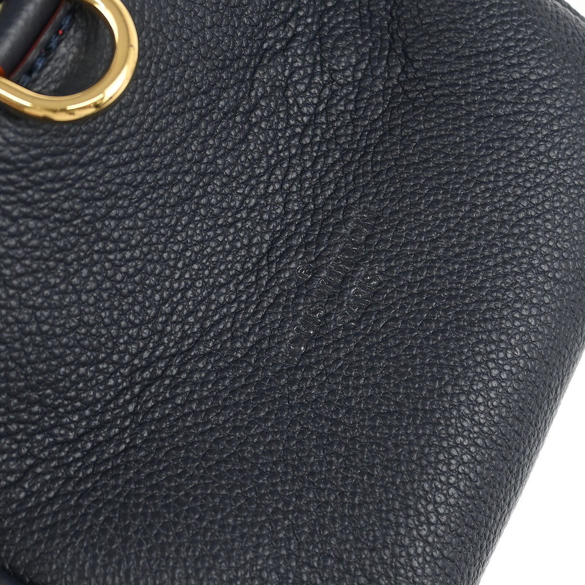 Louis Vuitton 2017 Navy Empreinte Ponthieu PM 2way Shoulder Handbag M43721