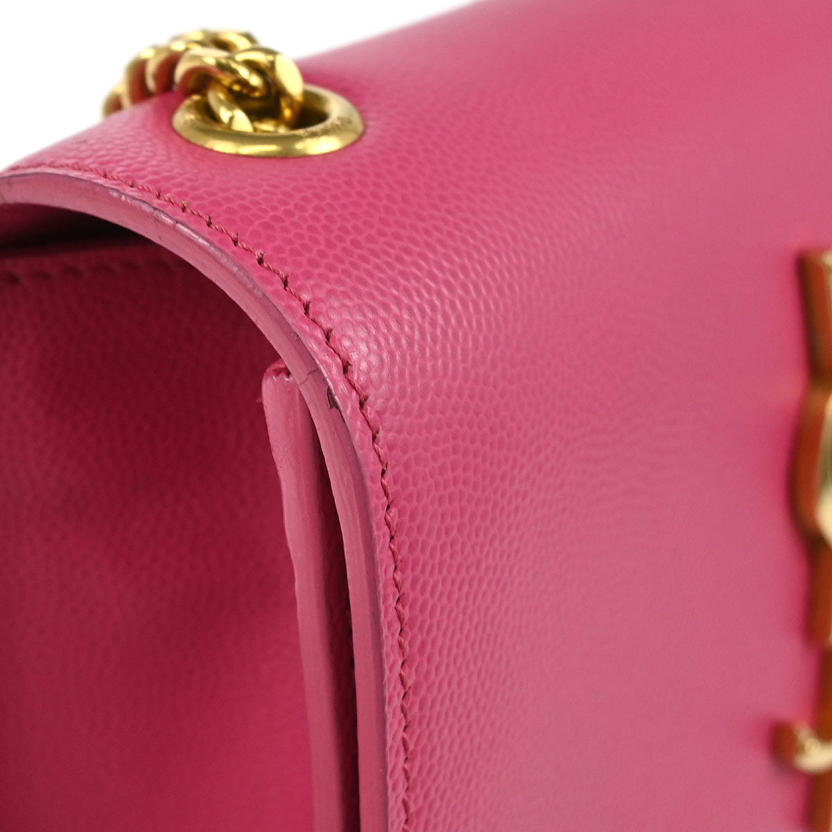 Saint Laurent Pink Leather Kate Shoulder Bag