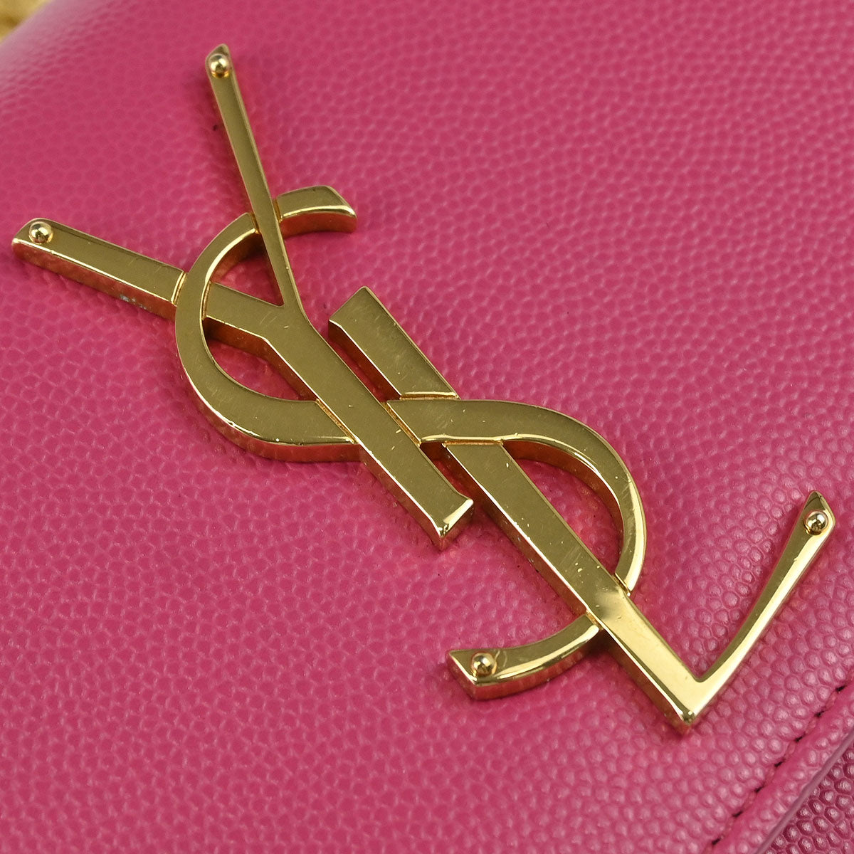 Saint Laurent Pink Leather Kate Shoulder Bag